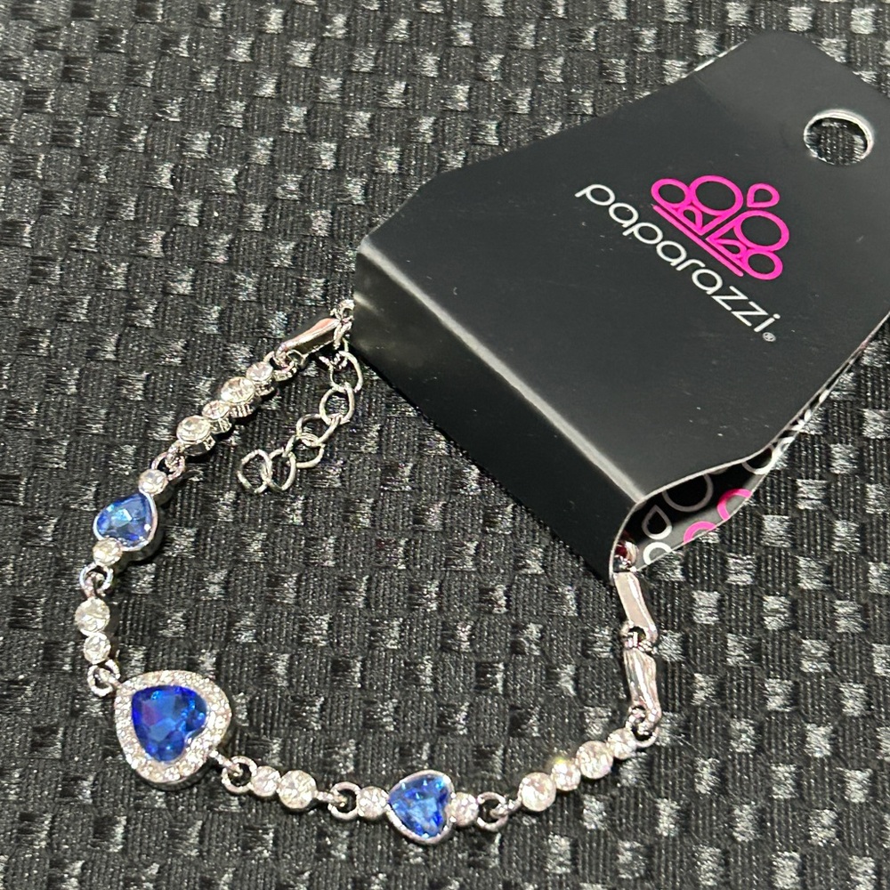 Paparazzi Blue Heart Bracelet